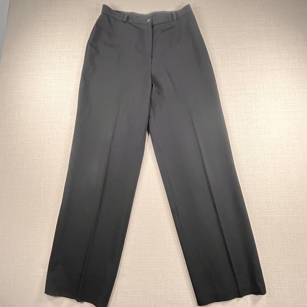Lauren Ralph Lauren Dress Pants Women 8 Black Straight Leg Stretch Vintage USA